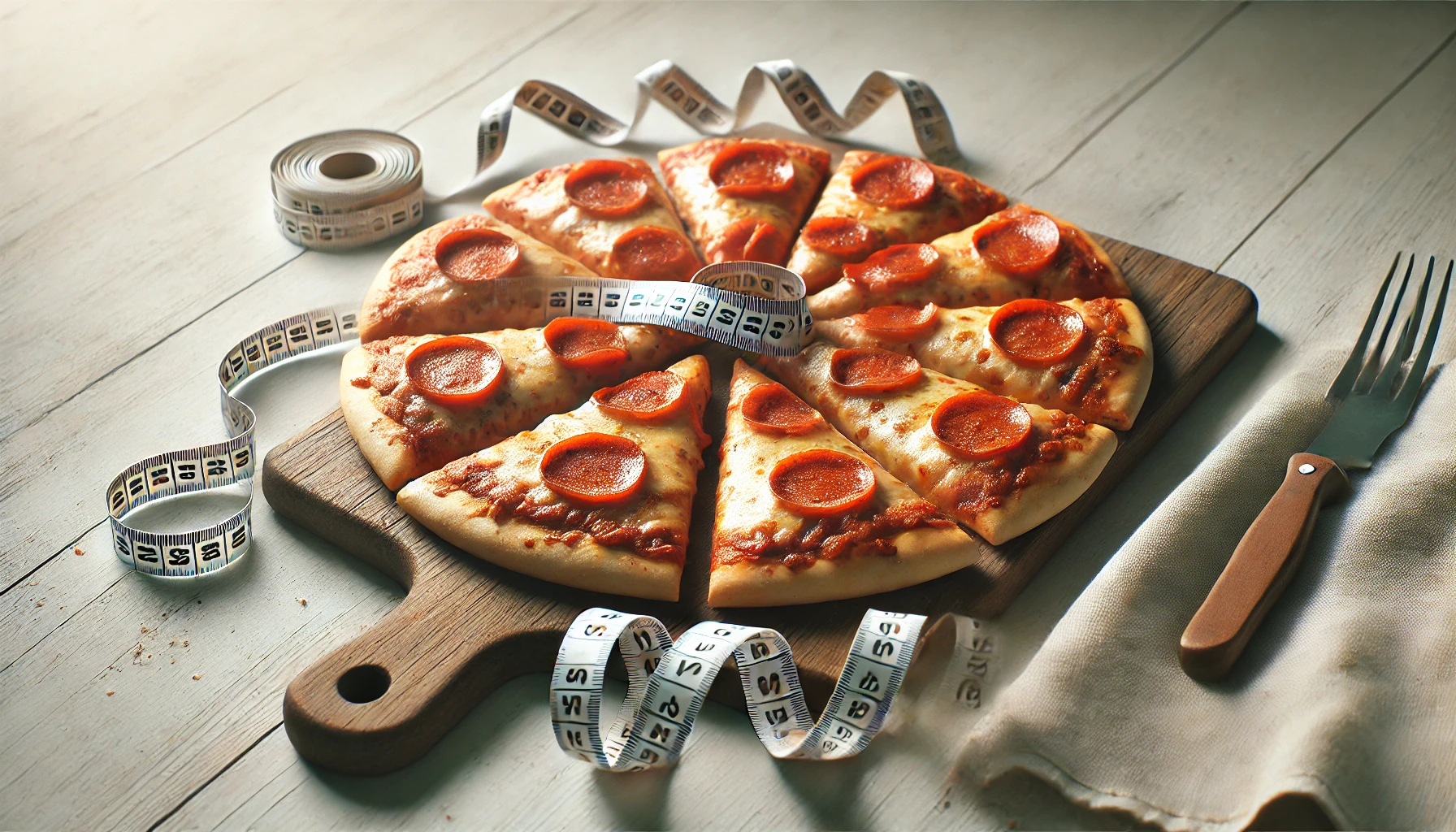 Quantos pedaços de pizza engordam 1kg